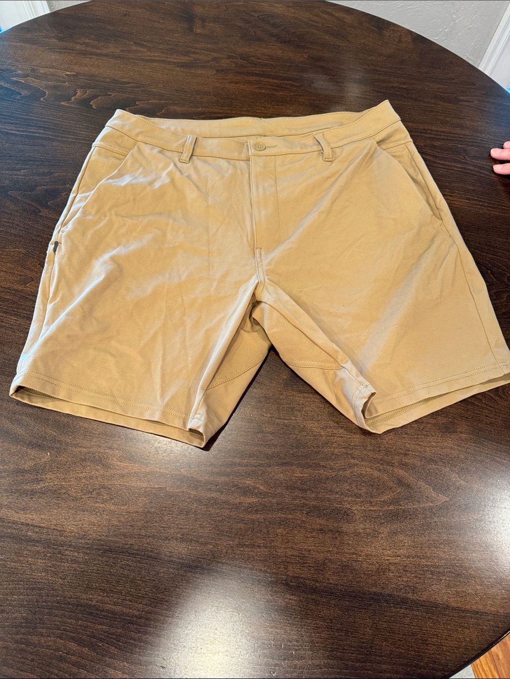 BYLT Basics Men's Flat Front Khaki Shorts